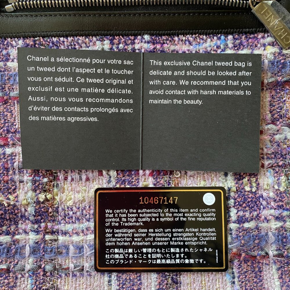 NEW! CHANEL 2005-2006 Tweed Camellia Crossbody Bag - Picture 15 of 16